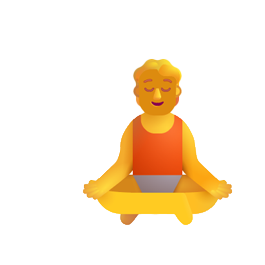 Simple Meditating Icon